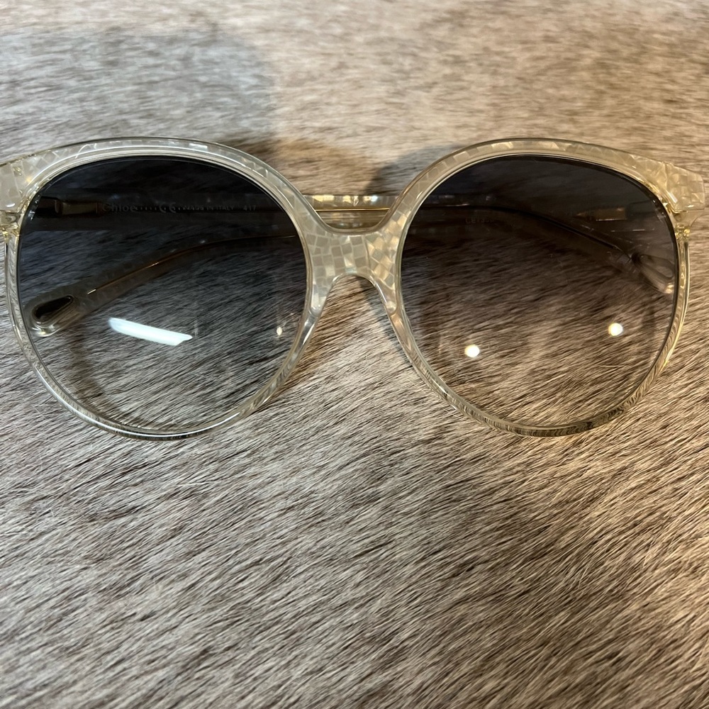 Chloe Elegant Cream Sunglasses